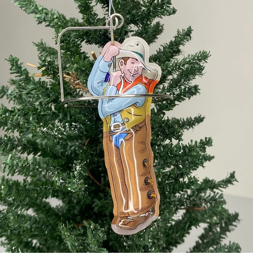 Hallmark Keepsake Rootin’ Tootin’ Cowboy Christmas Ornament 2015 #2 Tin Toys